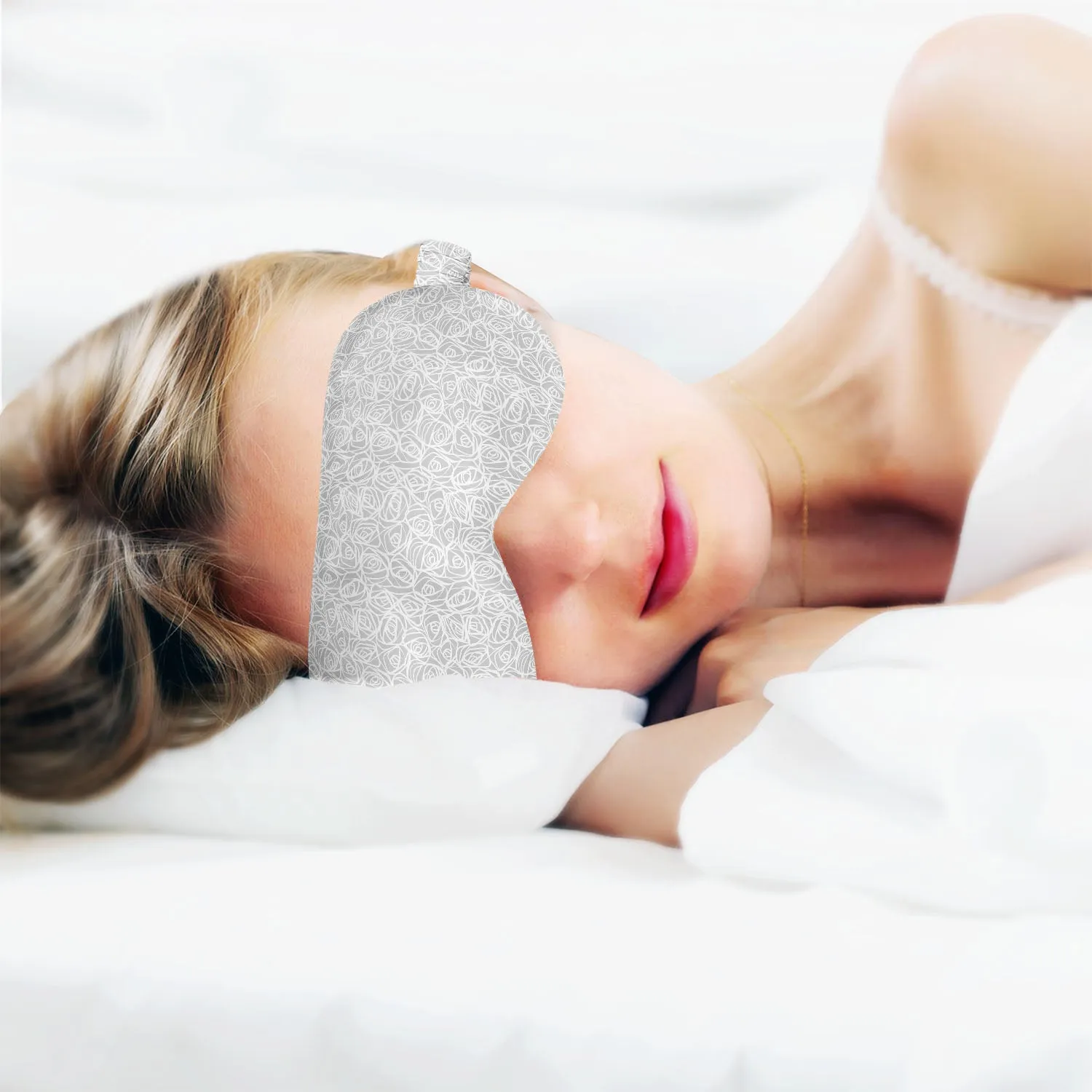 Abstract Pattern Sleeping Eye Pad Blackout Eye Cover | Soft Anti-Allergic Eco-Friendly Natural Mulberry Silk Fabric