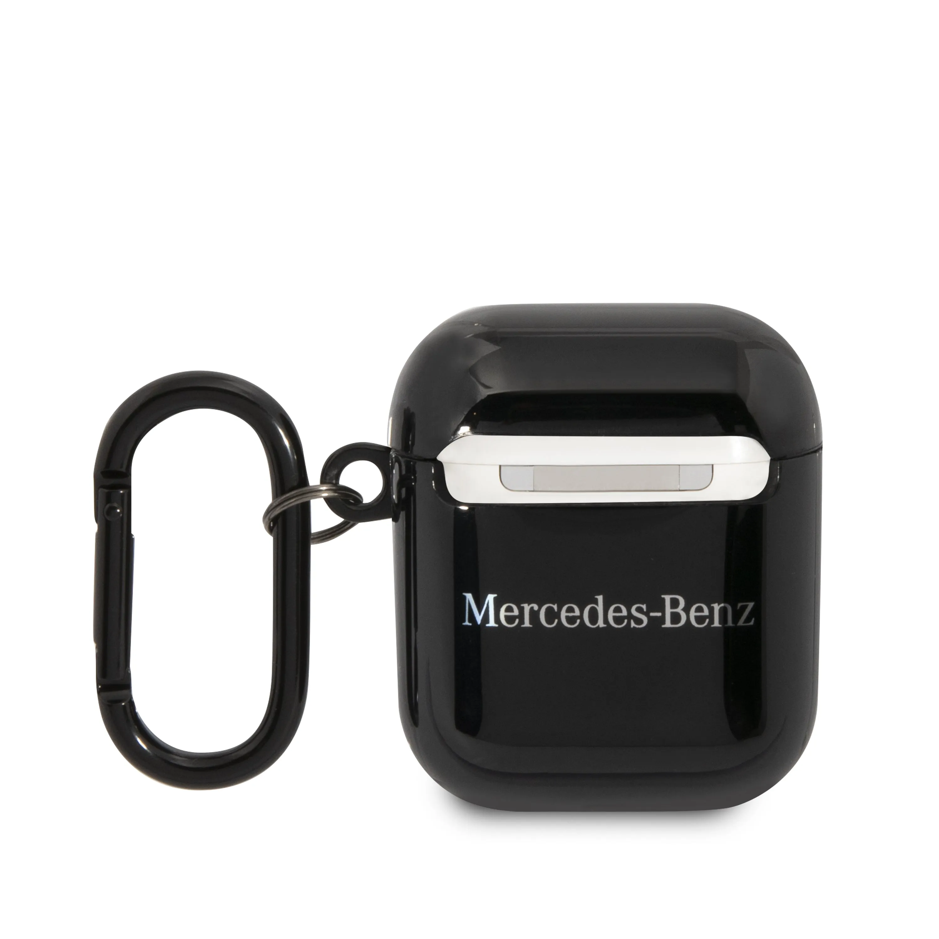 Airpods 1/2 - Case TPU W/Pattern Line II Black - Mercedes-Benz