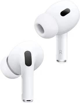 Apple AirPods Pro (2nd Generation) Wireless Ear Buds with USB-C Charging, Up to 2X More Active Noise Cancelling Bluetooth Headphones, Transparency Mode, Adaptive Audio, Personalized Spatial Audio