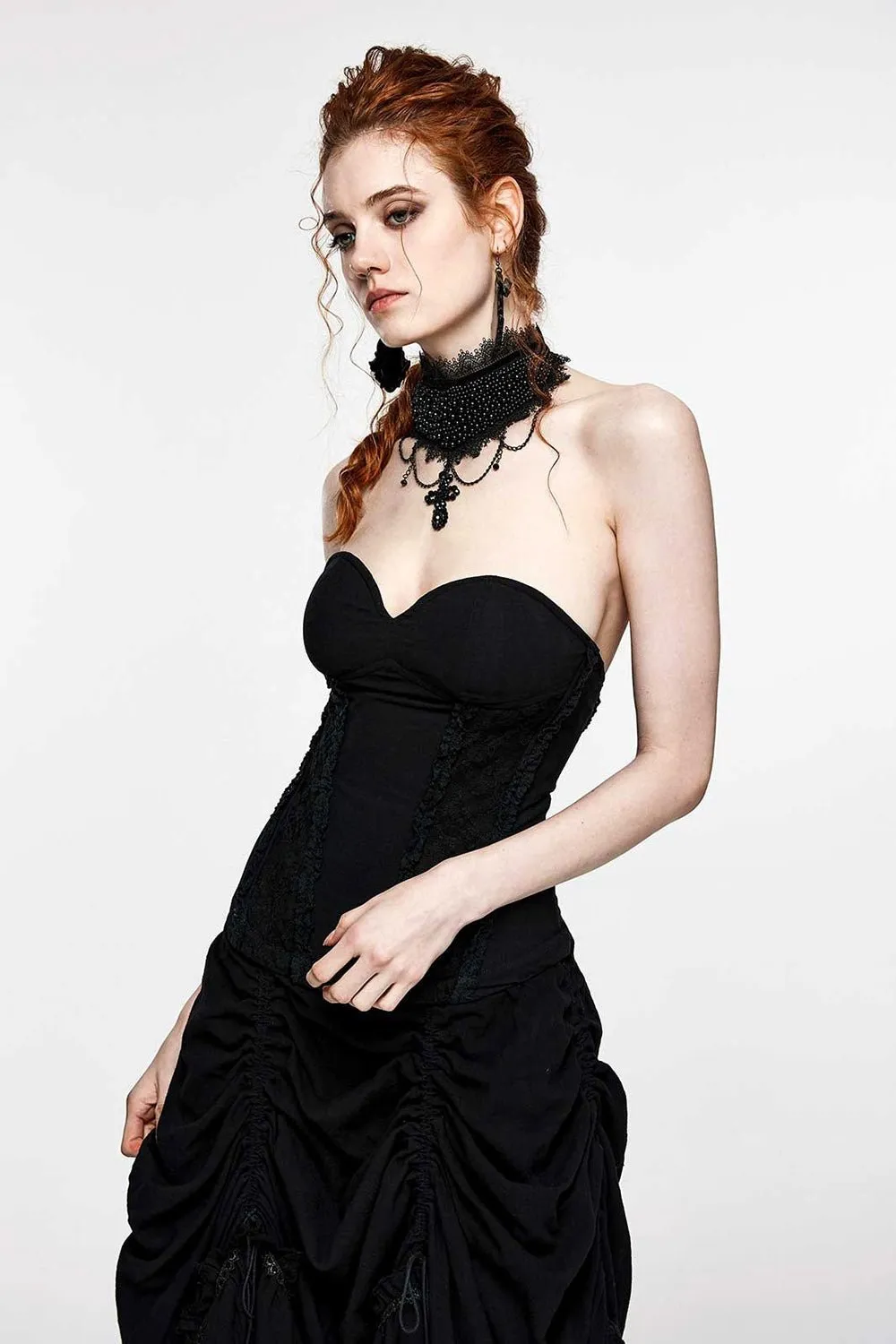Art Deco Gothic Cross Choker