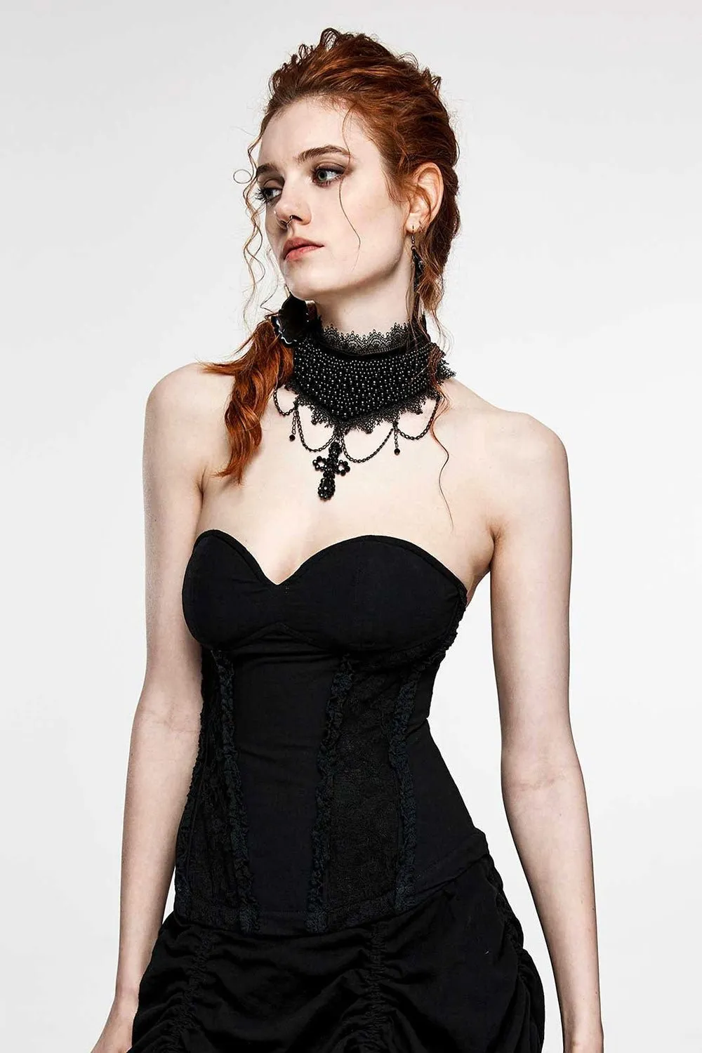 Art Deco Gothic Cross Choker