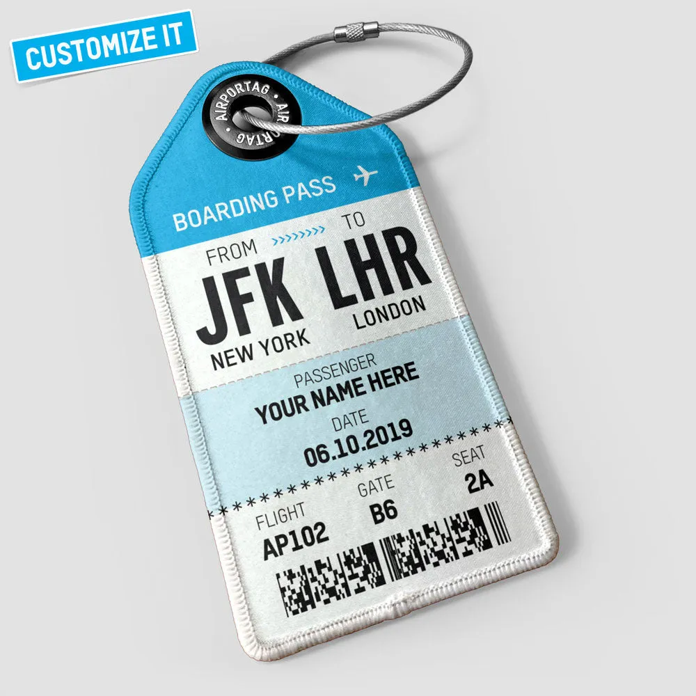 Boarding Pass - Luggage Tag