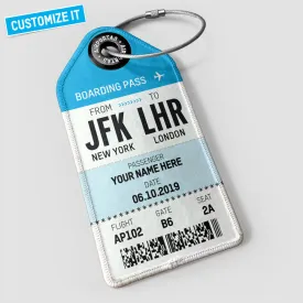 Boarding Pass - Luggage Tag