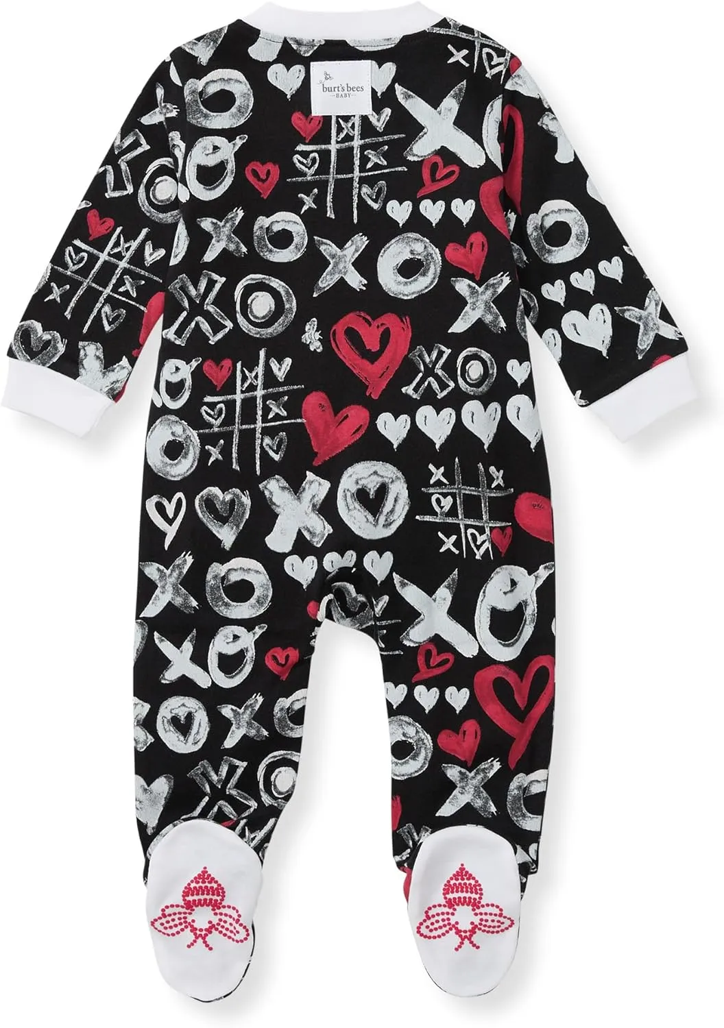 Burt's Bees Baby Boys' Organic Cotton Loose Fit Sleep and Play One-Piece Zip Front Footed Pajamas