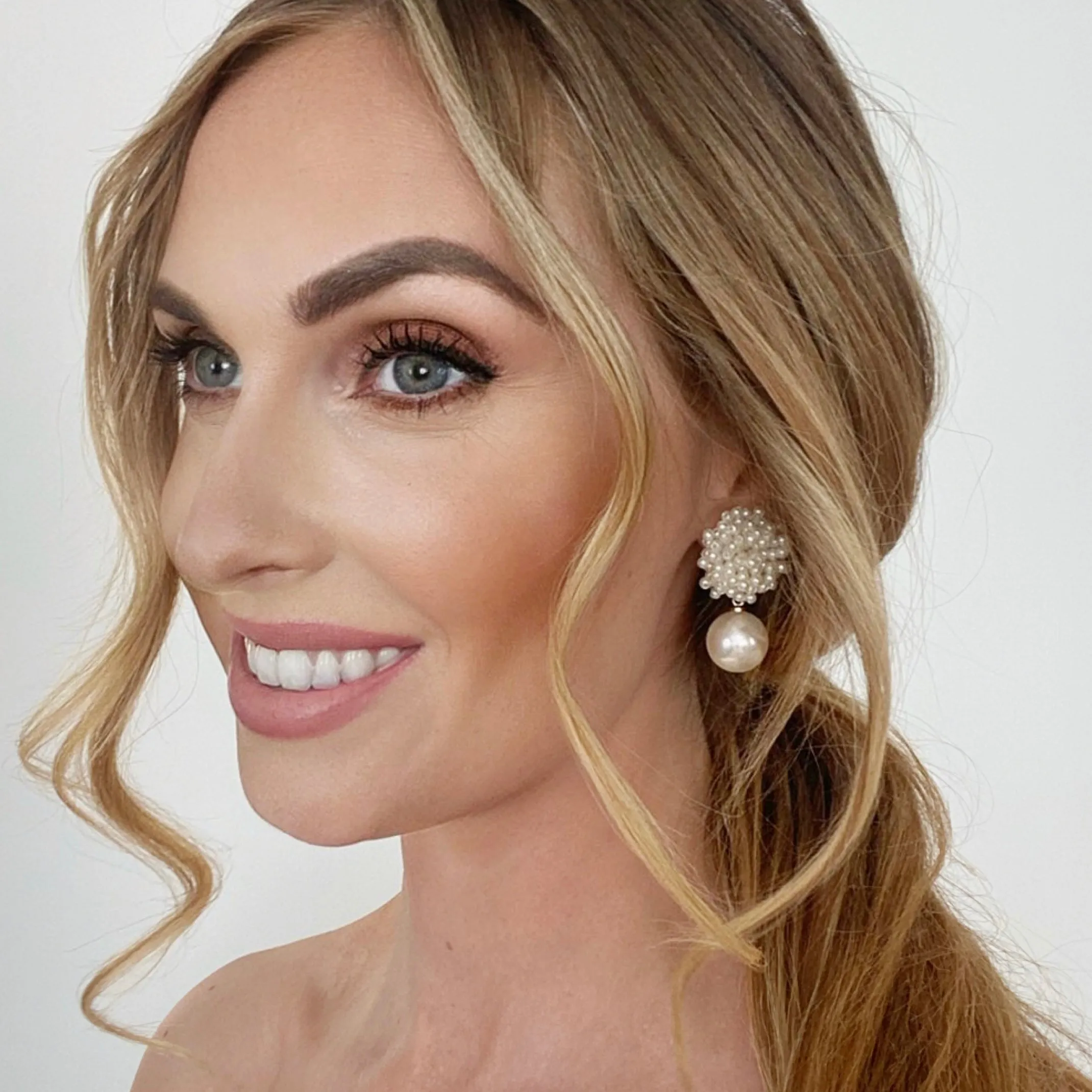 Charlotte Cluster Drop Earrings