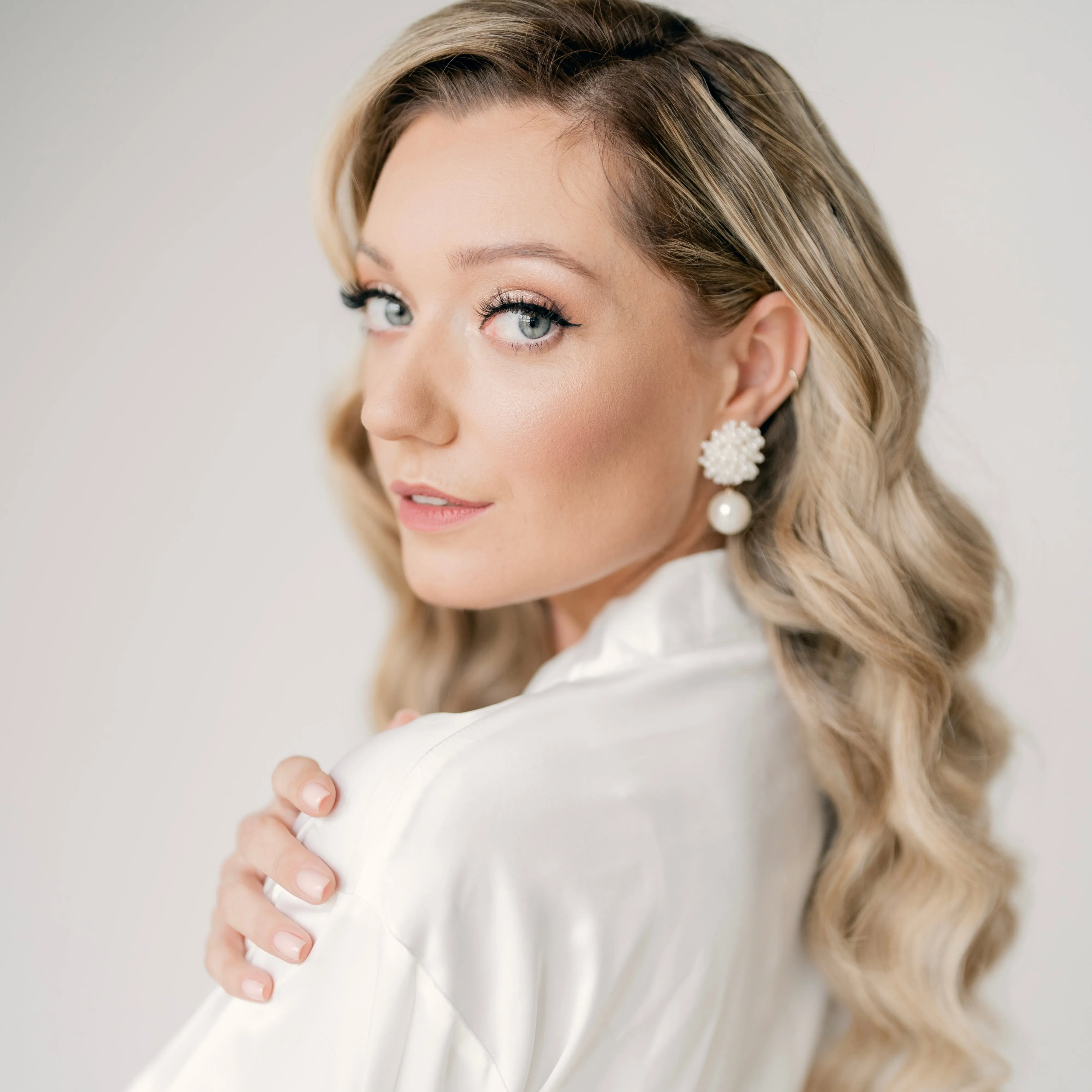Charlotte Cluster Drop Earrings