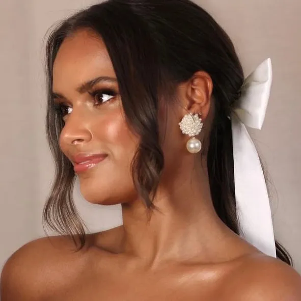 Charlotte Cluster Drop Earrings