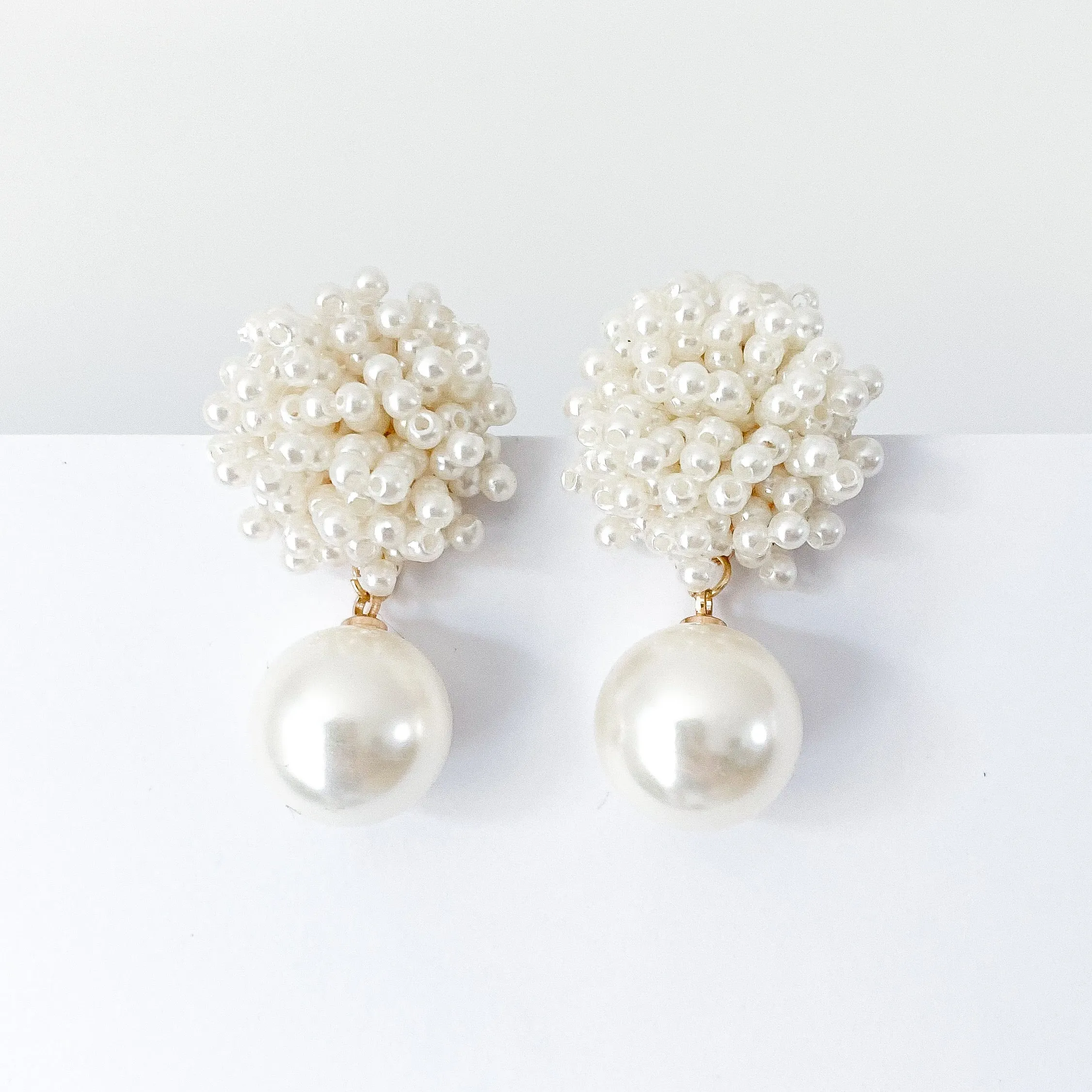 Charlotte Cluster Drop Earrings