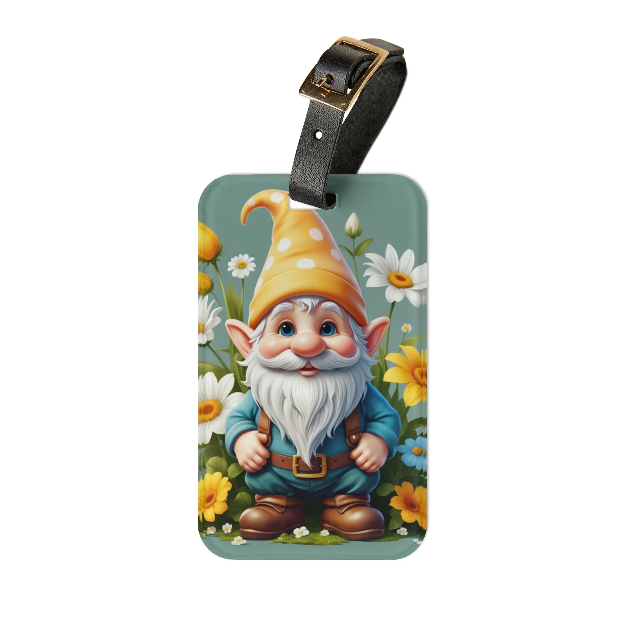 Charming Gnome Luggage Tag for Whimsical Travel Experiences