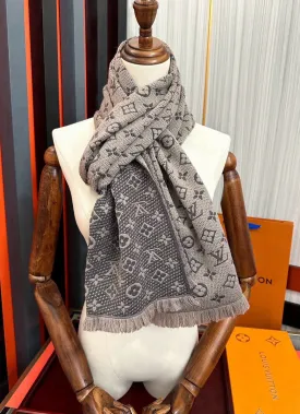 CLTH424 LV Cashmere Reversible Scarf / 40X185cm