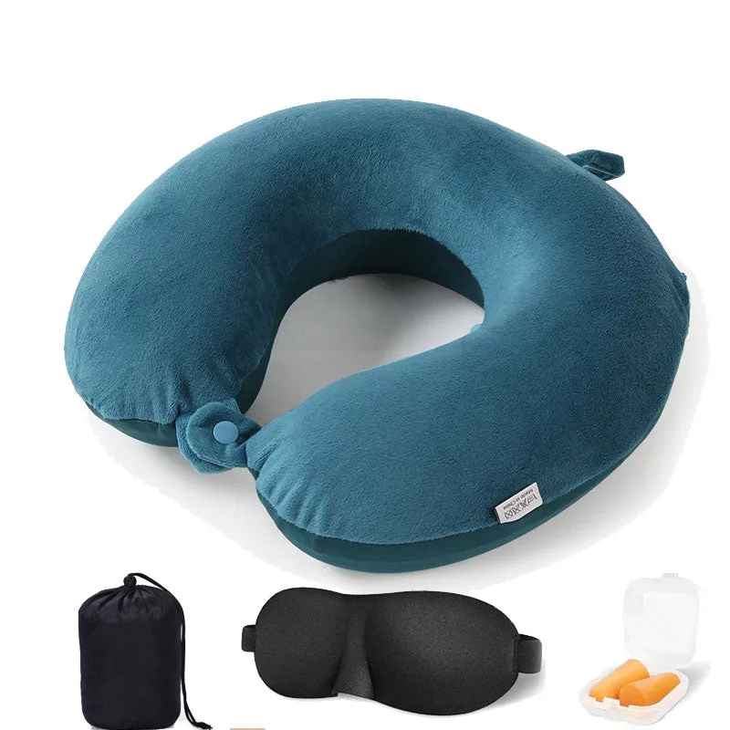 Comfortable Memory Foam Neck Travel Pillow Kit