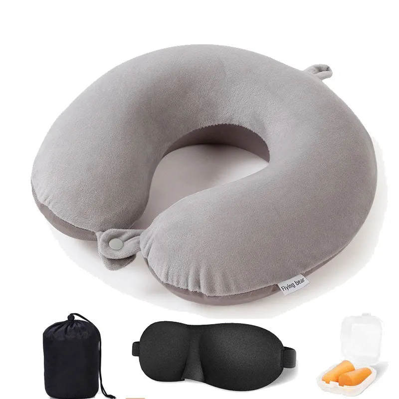 Comfortable Memory Foam Neck Travel Pillow Kit