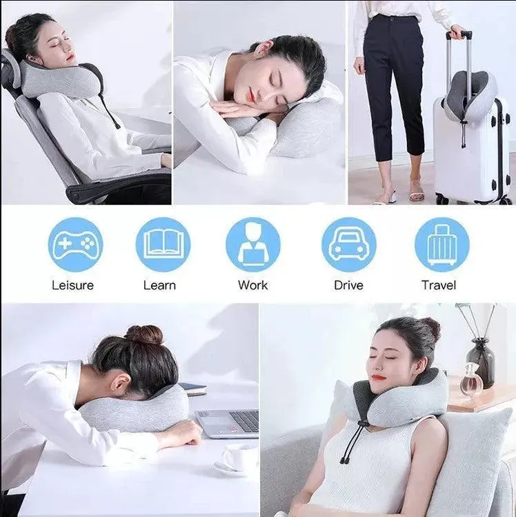 Curved Memory Foam Travel Pillow