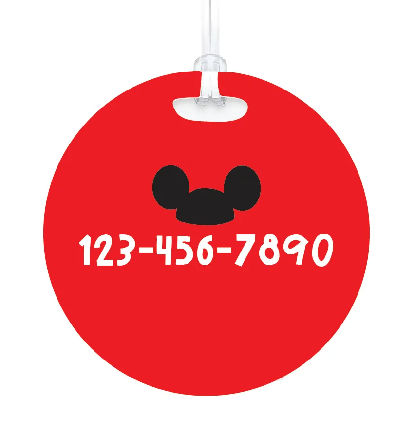 CUSTOM KIDS LUGGAGE TAG | MICKEY
