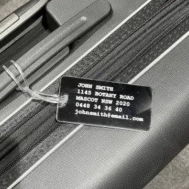 CUSTOM LUGGAGE TAG BLACK