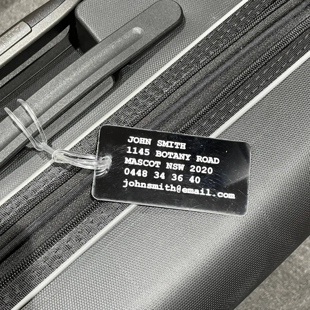 CUSTOM LUGGAGE TAG BLACK