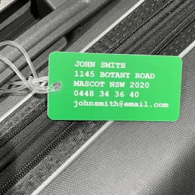 CUSTOM LUGGAGE TAG GREEN