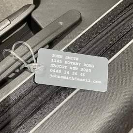 CUSTOM LUGGAGE TAG GREY