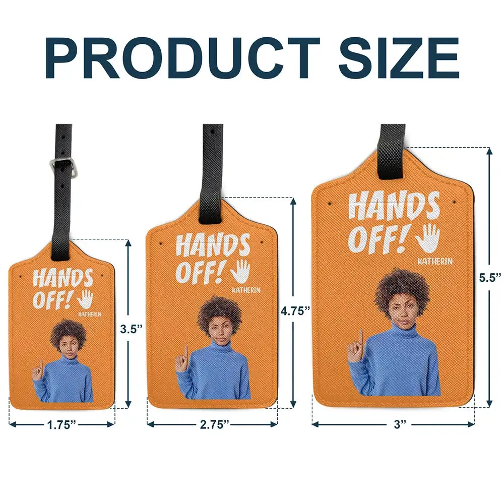 Custom Photo Do Not Touch My Luggage - Personalized Luggage Tag