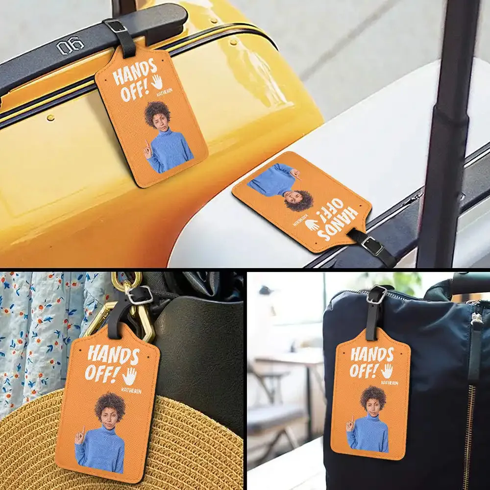 Custom Photo Do Not Touch My Luggage - Personalized Luggage Tag