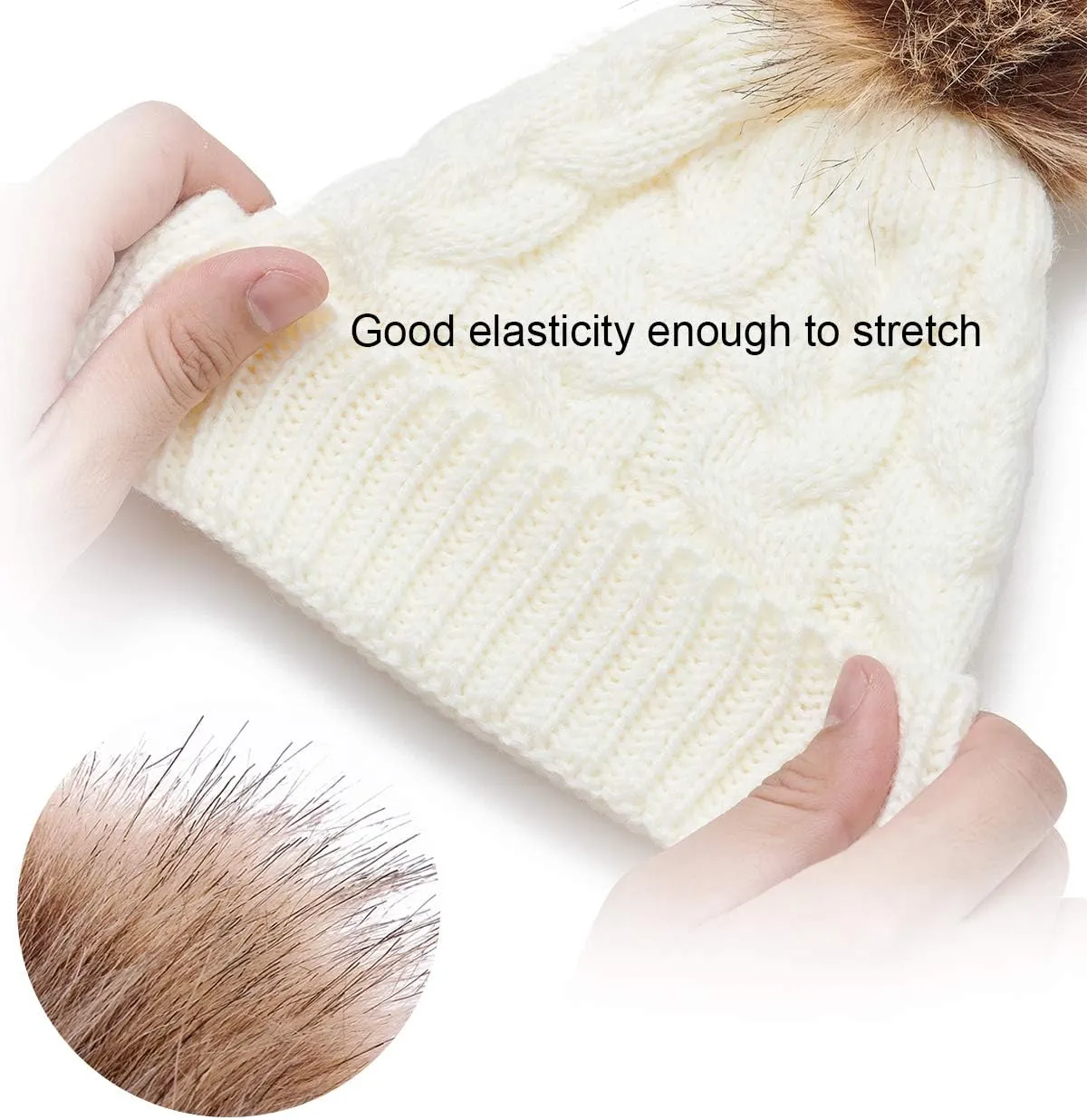 DANMY Baby Beanie Hat, Infant Newborn Toddler Winter Warm Knit Cap for Little Boys Girls, Winter Warm Hat