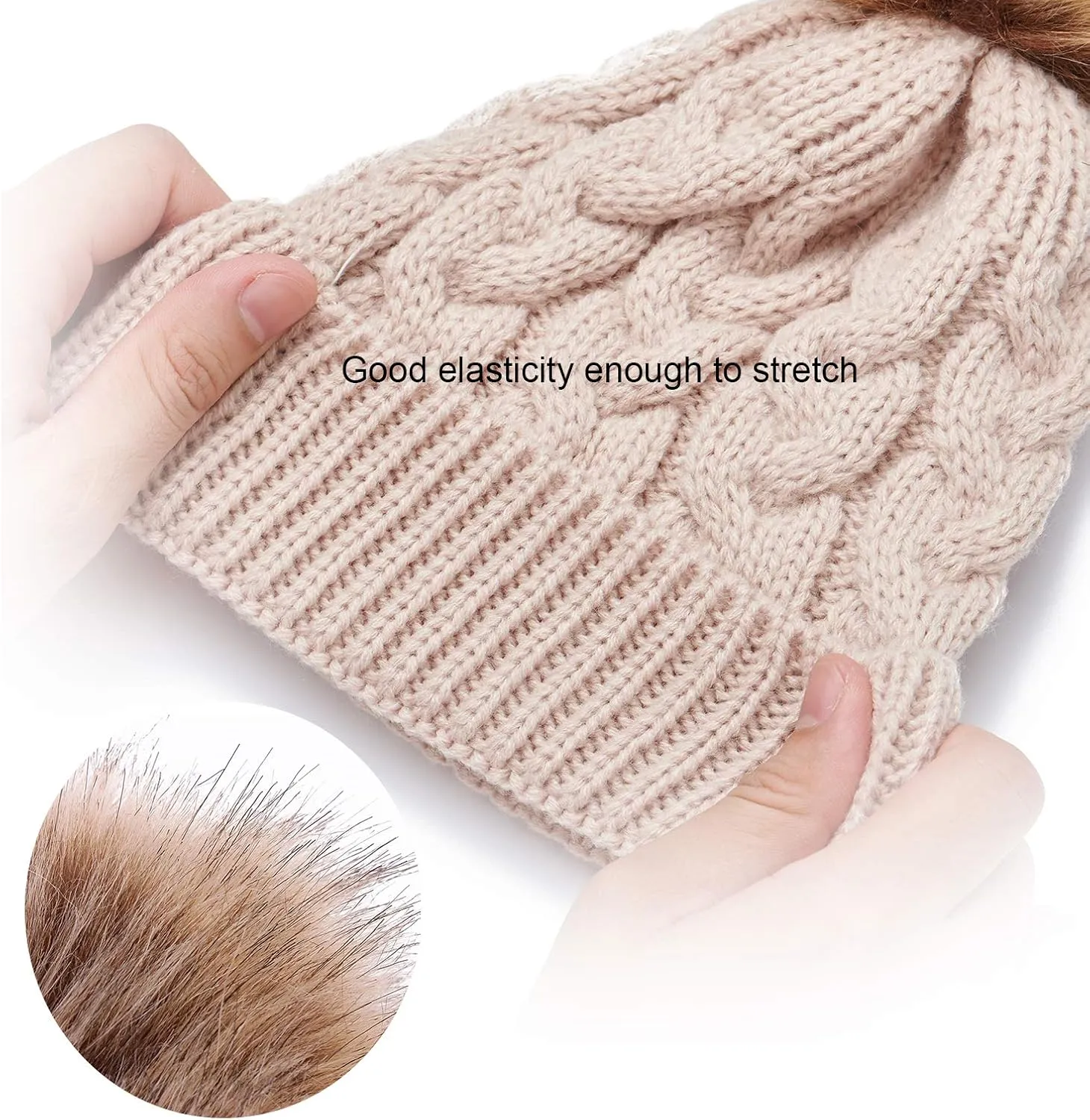 DANMY Baby Beanie Hat, Infant Newborn Toddler Winter Warm Knit Cap for Little Boys Girls, Winter Warm Hat