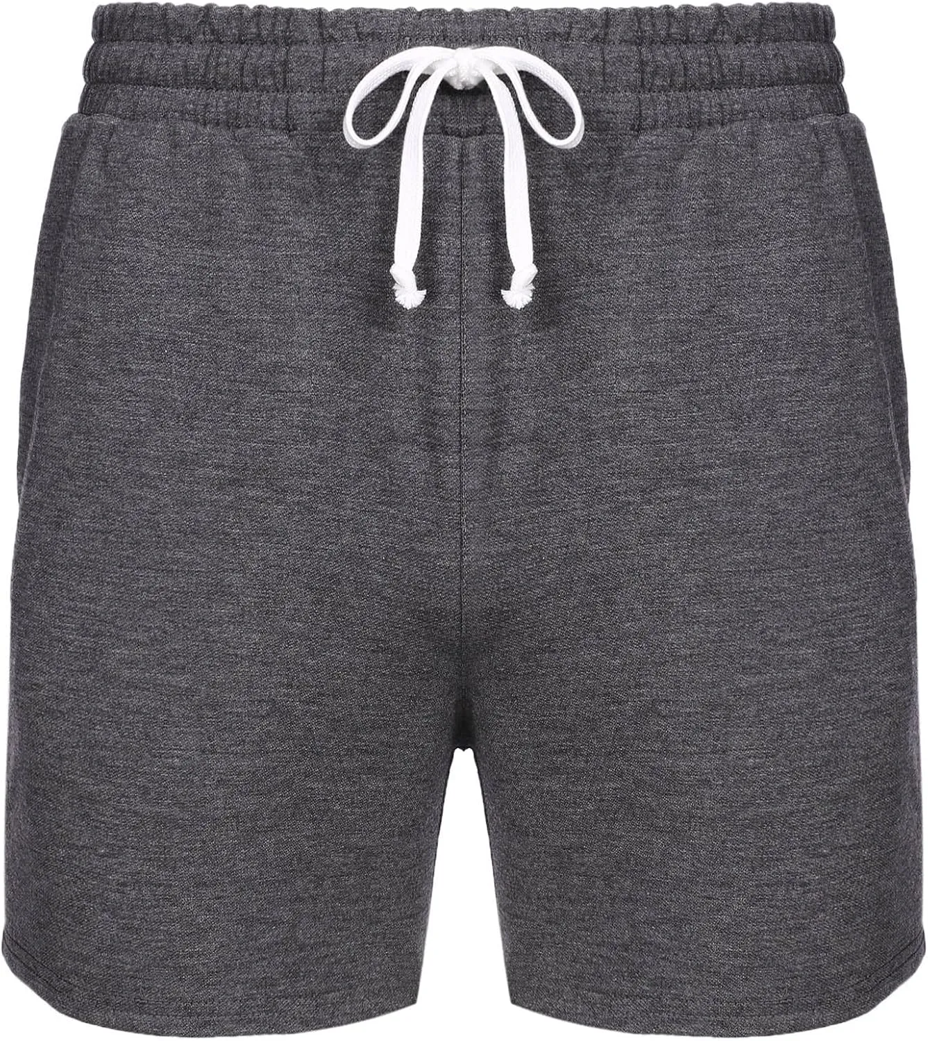 Deyeek 5.5 Inch Mens Pajama Shorts Sleep Cotton Lounge PJ Lightweight Elastic Waist Drawstring Nightwear Bottom with Pockets