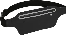 Fanny Packs for Women, Waterproof Fanny Pack for Men, Adjustable Running Belt Waist Pack Slim Expandable Pocket Belt Black, iPhone Running Holder Cell Phone Elastic Waist Pouch Bag for Galaxy