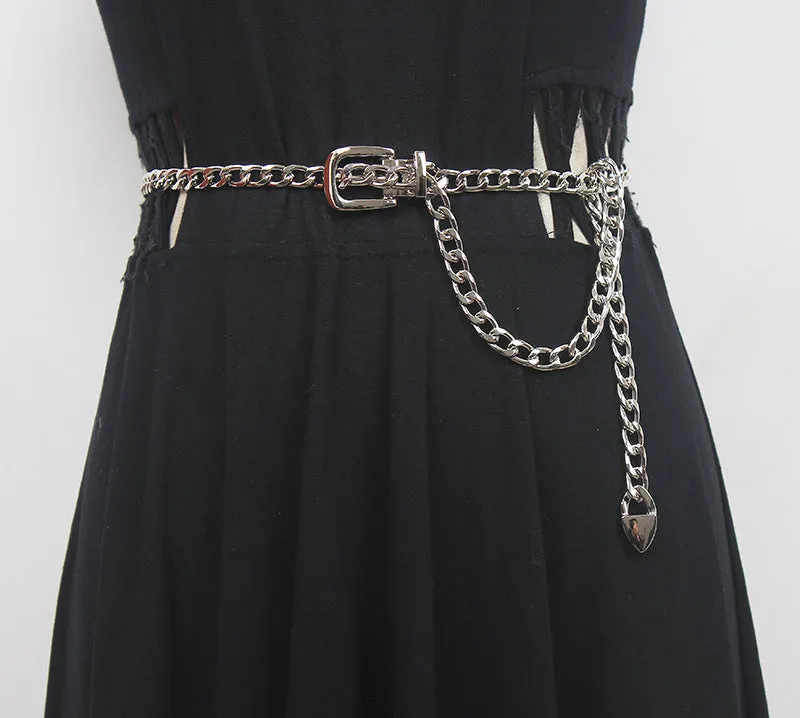 Fashion Versatile Waist Chain Skirt Decorative Suit /Coat /Sweater Chain Pants Chain Thin Belt