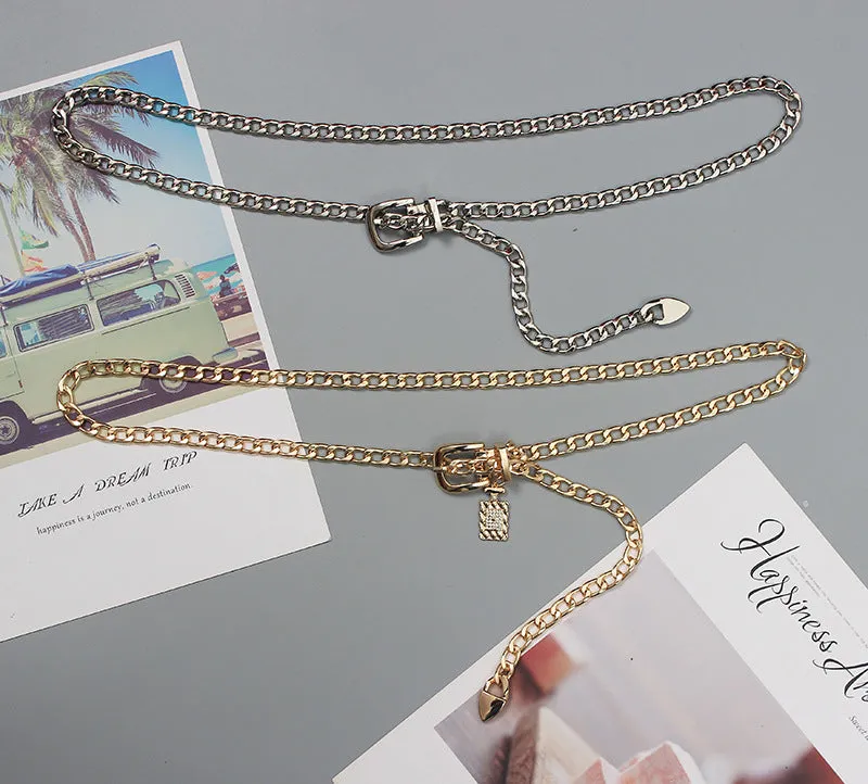 Fashion Versatile Waist Chain Skirt Decorative Suit /Coat /Sweater Chain Pants Chain Thin Belt