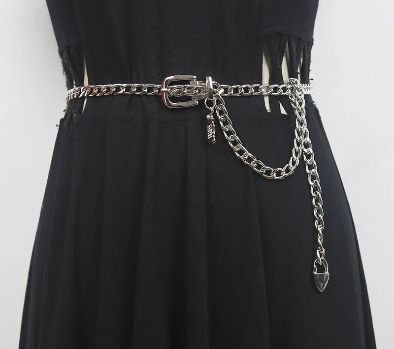 Fashion Versatile Waist Chain Skirt Decorative Suit /Coat /Sweater Chain Pants Chain Thin Belt