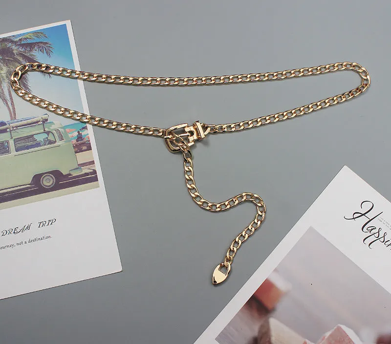 Fashion Versatile Waist Chain Skirt Decorative Suit /Coat /Sweater Chain Pants Chain Thin Belt