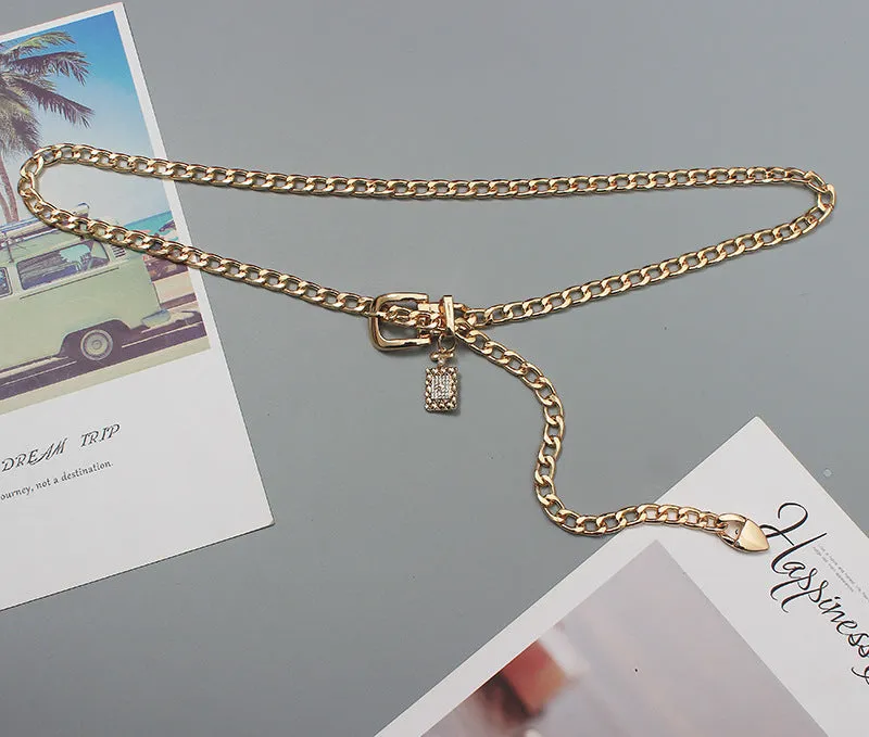 Fashion Versatile Waist Chain Skirt Decorative Suit /Coat /Sweater Chain Pants Chain Thin Belt