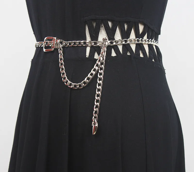 Fashion Versatile Waist Chain Skirt Decorative Suit /Coat /Sweater Chain Pants Chain Thin Belt