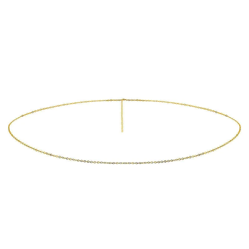Fashionable Exclusive Simple Singel Belly Waist Chain Body Chain Muti-Color Available