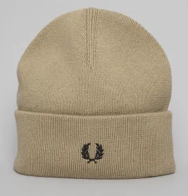 Fred Perry Merino Wool Beanie Warm Stone
