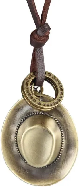 Genuine Leather Necklace - Cool Punk Rock Jewelry - Choker Pendant Necklace