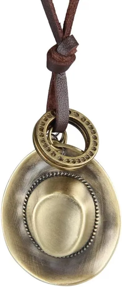 Genuine Leather Necklace - Cool Punk Rock Jewelry - Choker Pendant Necklace