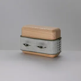 Handmade Green Leather Wood AirPods Pro Case with Eyes Custom Leather AirPods Pro Case Airpod Case Cover