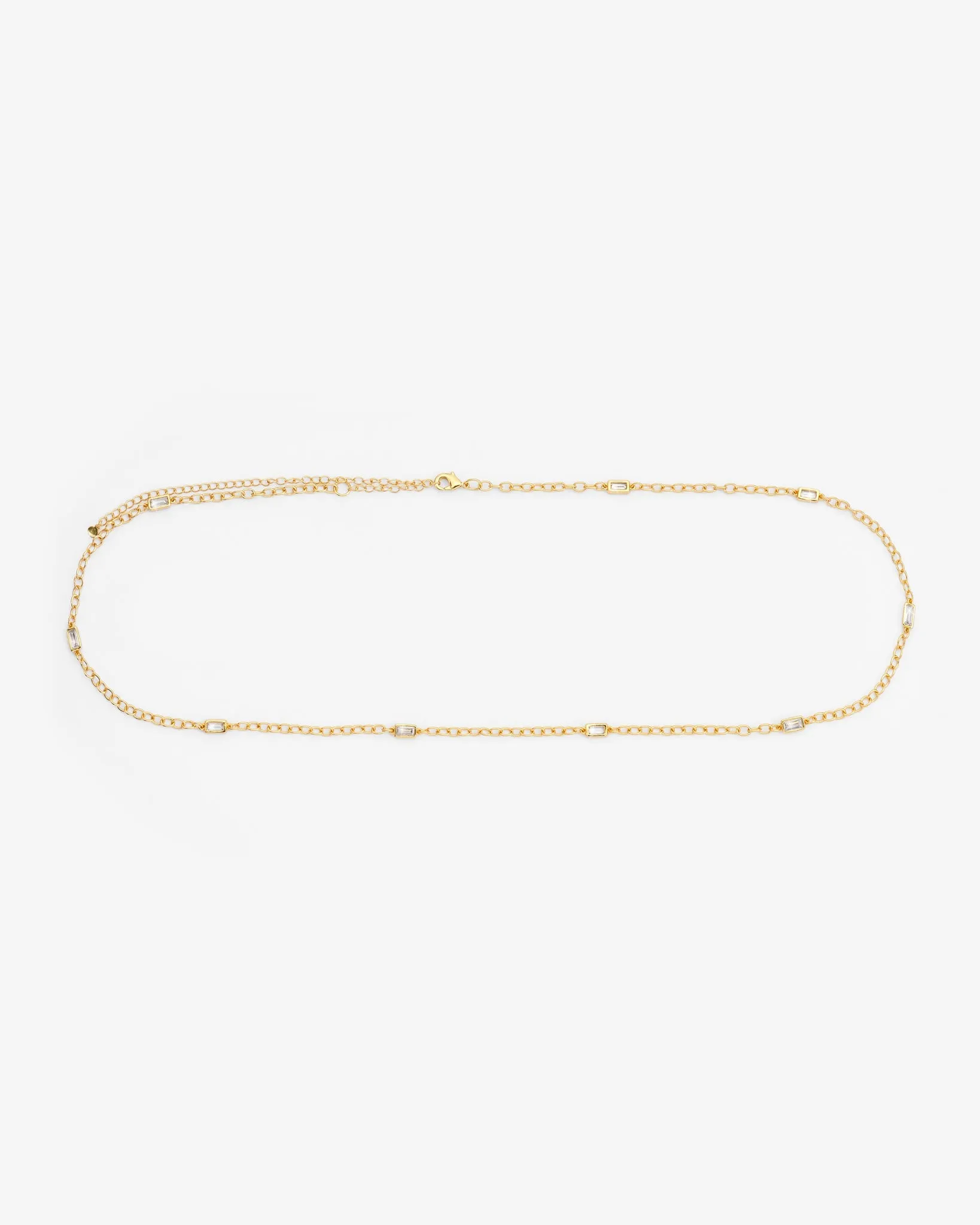 Iced Gem Waist Chain - Gold