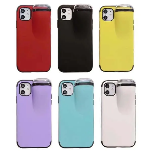 iPhone Case Cover with AirPods Earphone Holder