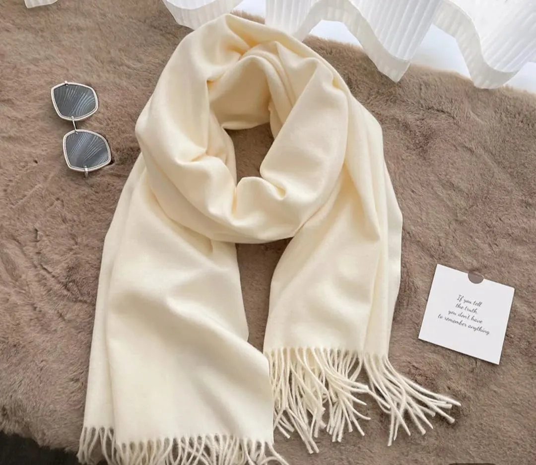 Luxe Wrap Cashmere Feel Winter Scarf For Women Ultimate Comfort Elegance Flights Soft Cozy Travel