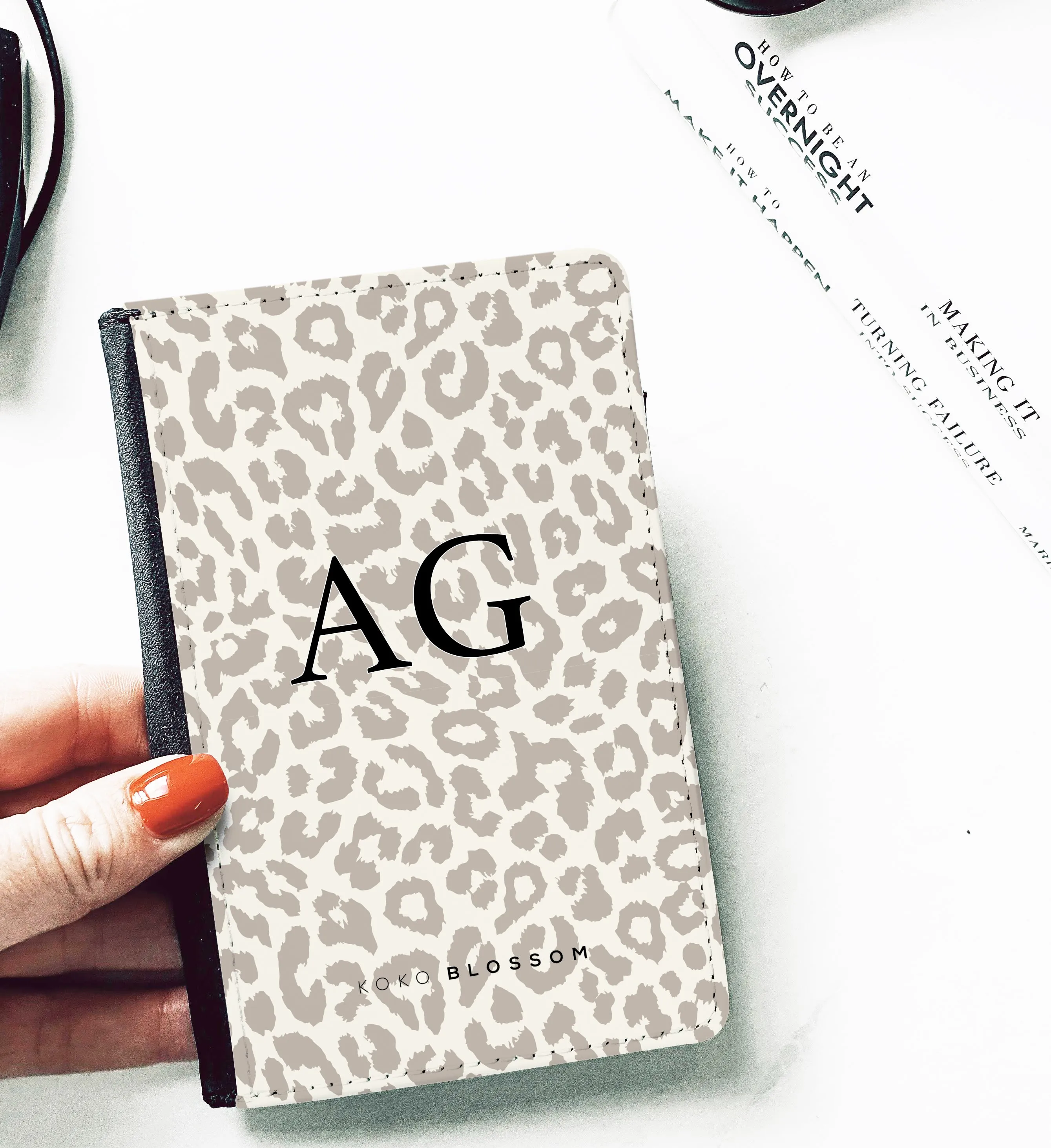 Personalised Luggage tag | Nude Leopard