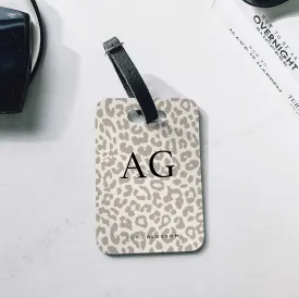 Personalised Luggage tag | Nude Leopard