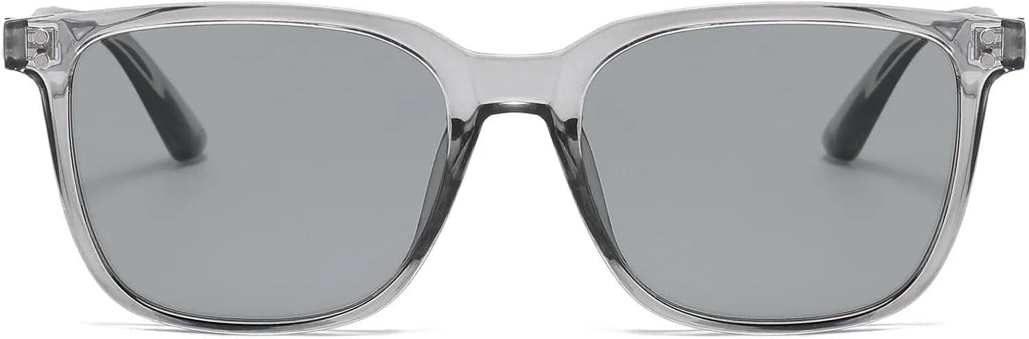 Polarized Square Sunglasses for Men Ultralight Classic Retro Square Driving Shades UV400 Protection Sun Glasses