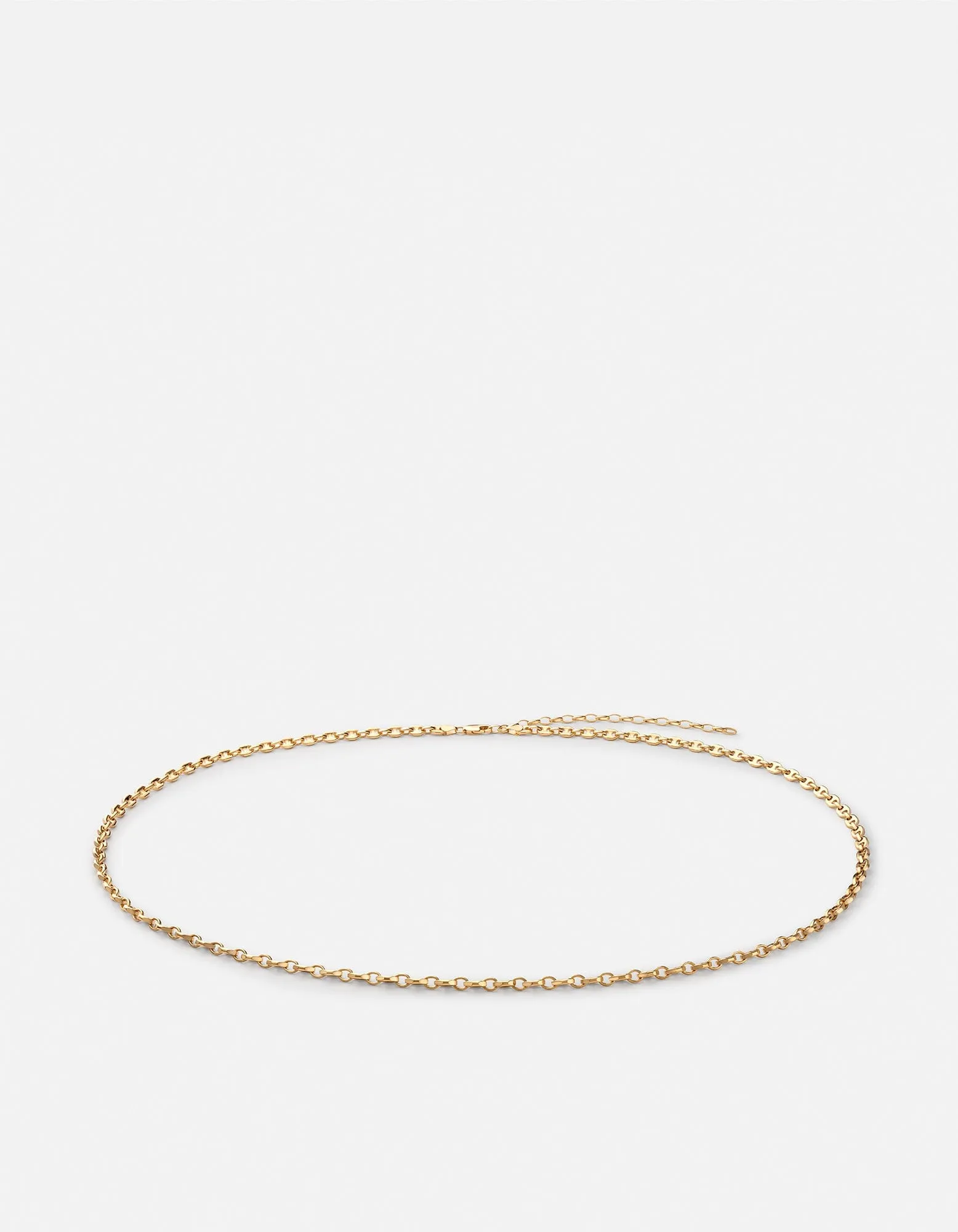 Pyper Link Puff Waist Chain, Gold Vermeil