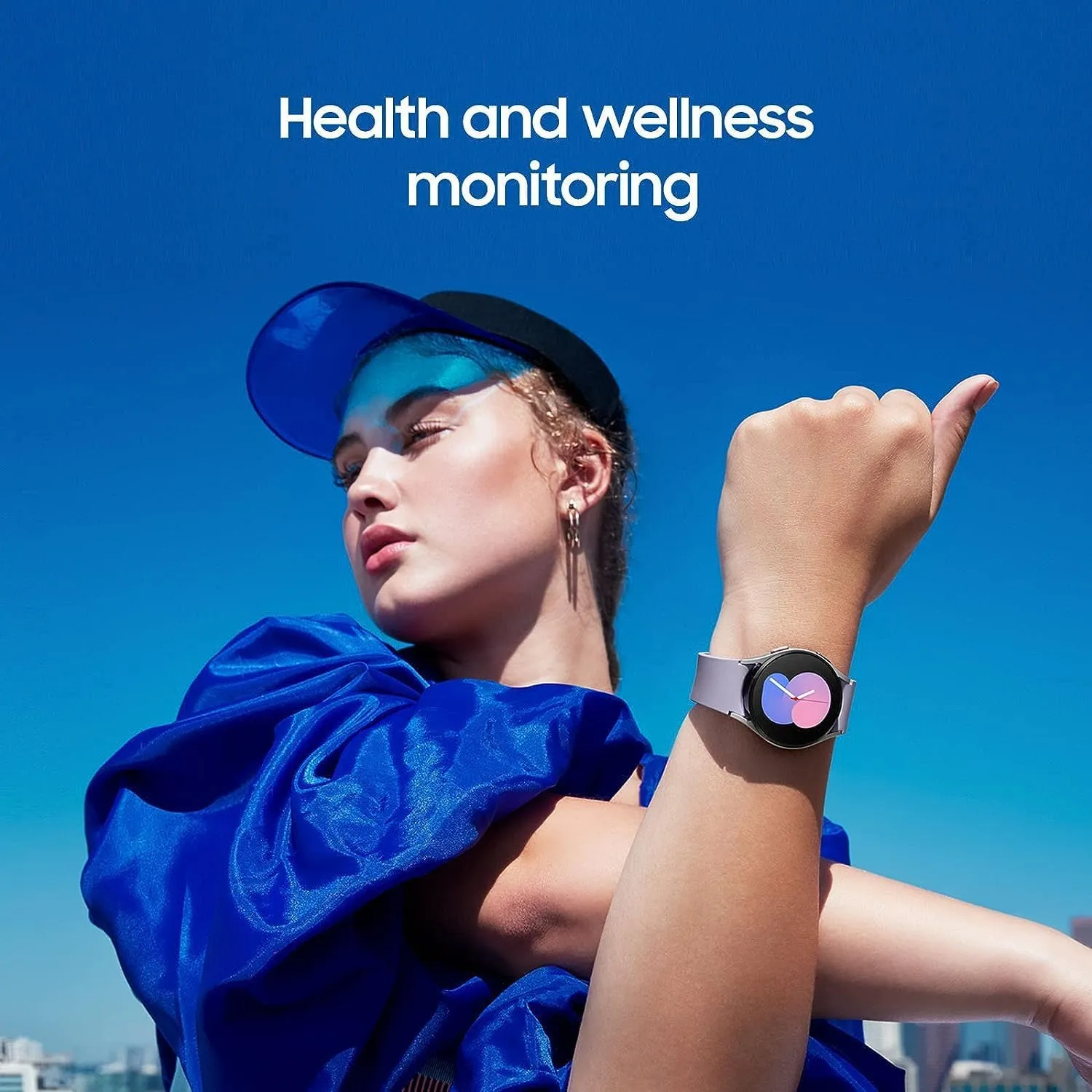 SAMSUNG Galaxy Watch 5 44mm GPS   Cellular, Bluetooth Smartwatch w/Body, Health, Fitness and Sleep Tracker, Improved Battery, Sapphire Crystal Glass, Enhanced GPS Tracking, US Version, Gray (Renewed)