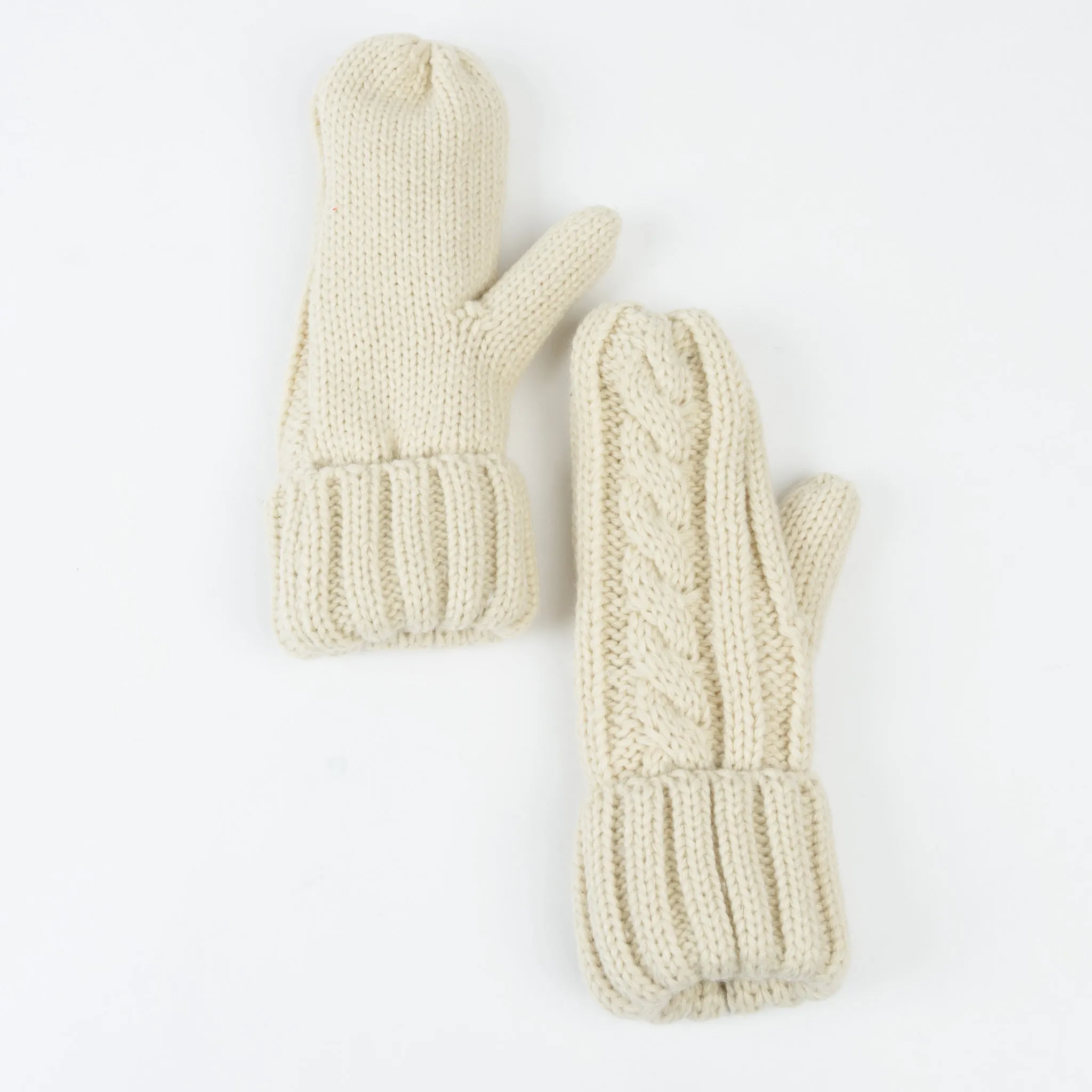Sierra Cable Knit Fleece Lined Mitten