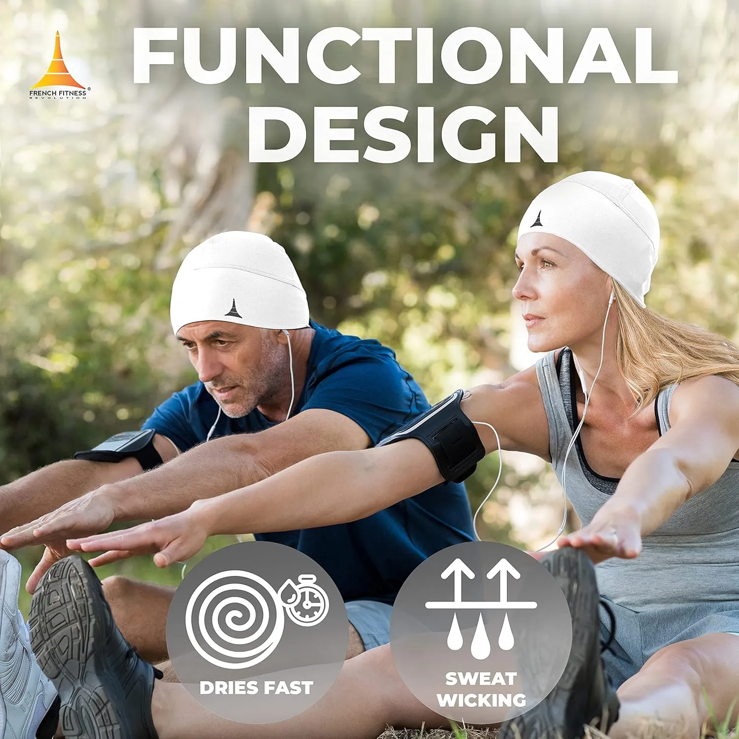 Skull Cap Helmet Liner Running Beanie - Ultimate Thermal Retention and Performance Moisture Wicking. Fits Under Helmets