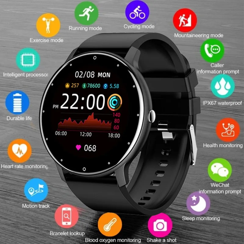 Smart Watch Sports Fitness Tracker - Touchscreen For Android & iOS